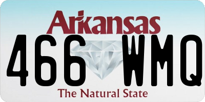 AR license plate 466WMQ