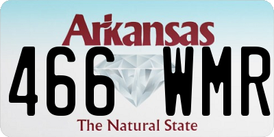 AR license plate 466WMR