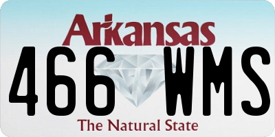 AR license plate 466WMS