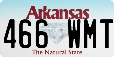 AR license plate 466WMT