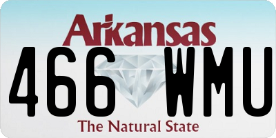 AR license plate 466WMU