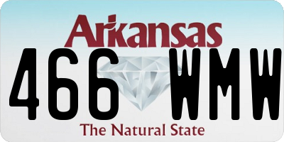 AR license plate 466WMW