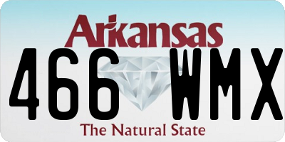 AR license plate 466WMX