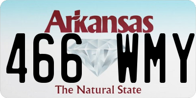AR license plate 466WMY