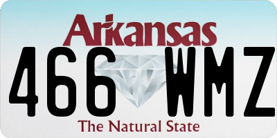 AR license plate 466WMZ