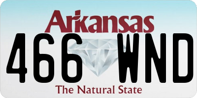 AR license plate 466WND