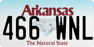 AR license plate 466WNL
