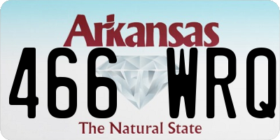 AR license plate 466WRQ