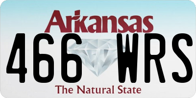 AR license plate 466WRS