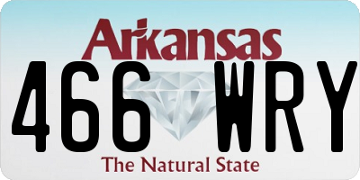 AR license plate 466WRY