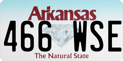 AR license plate 466WSE
