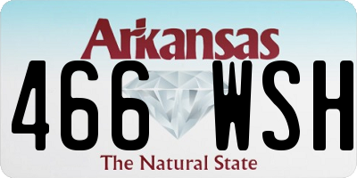 AR license plate 466WSH