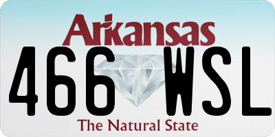 AR license plate 466WSL