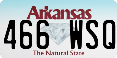 AR license plate 466WSQ