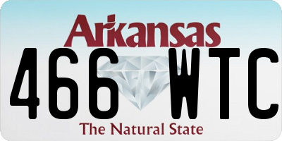 AR license plate 466WTC