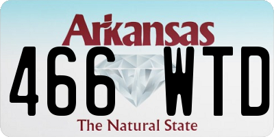 AR license plate 466WTD