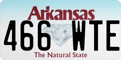 AR license plate 466WTE
