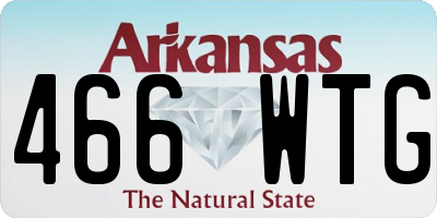 AR license plate 466WTG