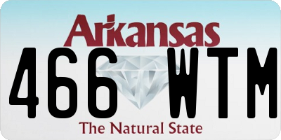 AR license plate 466WTM