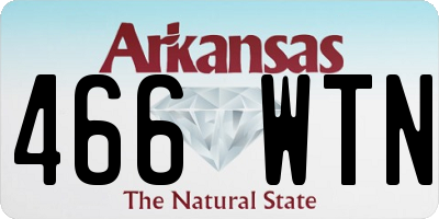 AR license plate 466WTN