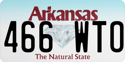 AR license plate 466WTO
