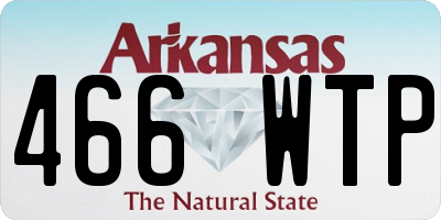 AR license plate 466WTP