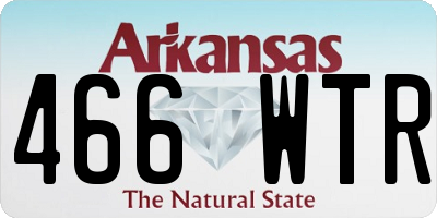 AR license plate 466WTR