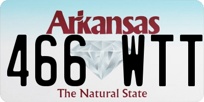 AR license plate 466WTT