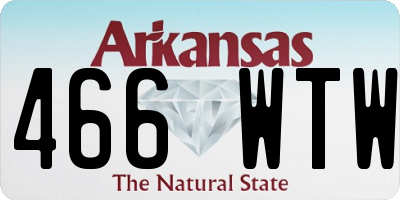 AR license plate 466WTW
