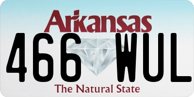 AR license plate 466WUL