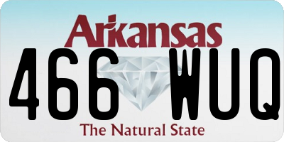AR license plate 466WUQ