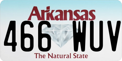AR license plate 466WUV