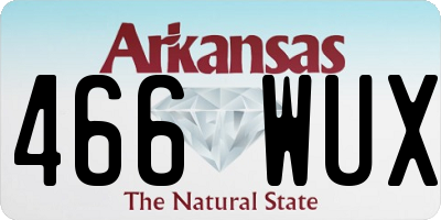 AR license plate 466WUX