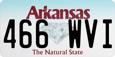 AR license plate 466WVI