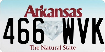 AR license plate 466WVK