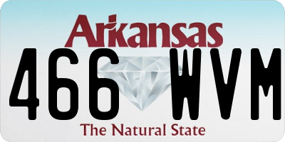 AR license plate 466WVM
