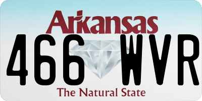 AR license plate 466WVR
