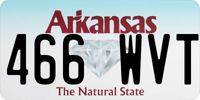 AR license plate 466WVT