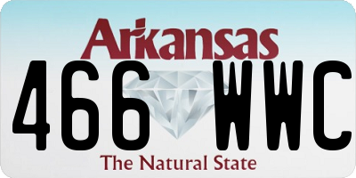 AR license plate 466WWC