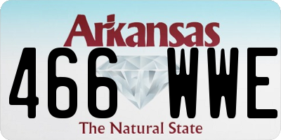 AR license plate 466WWE