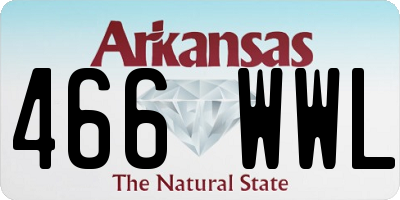 AR license plate 466WWL