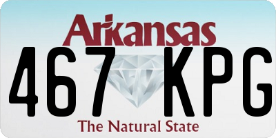 AR license plate 467KPG