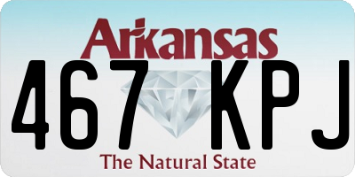 AR license plate 467KPJ