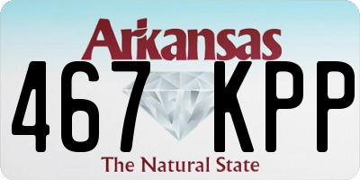 AR license plate 467KPP