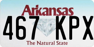 AR license plate 467KPX