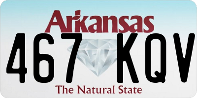 AR license plate 467KQV