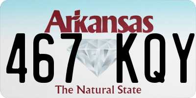 AR license plate 467KQY