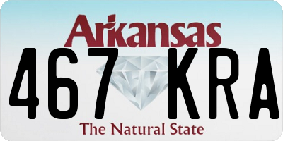 AR license plate 467KRA
