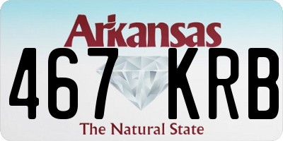 AR license plate 467KRB
