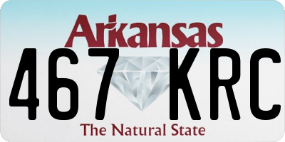 AR license plate 467KRC